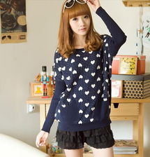 日系甜美学院风 针织衫，演绎小清新少女装的杂志感穿搭